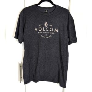 Volcom Graphic Worldwide Tee Slim Short Sleeve Cotton Casual Large Men's